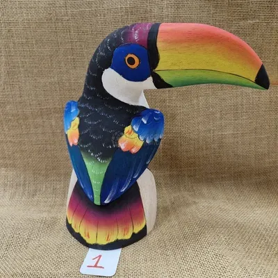 Toucan en Balsa de 20 cm — Thumbnail 2