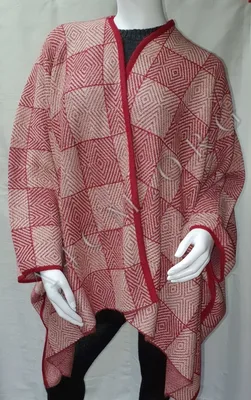 Ruana "Manteau" — Rouge