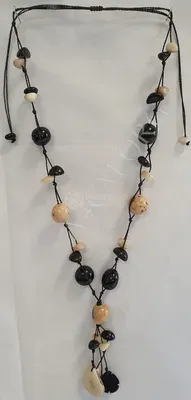 Collier Tagua Graines Couleurs Naturelles — Thumbnail 1