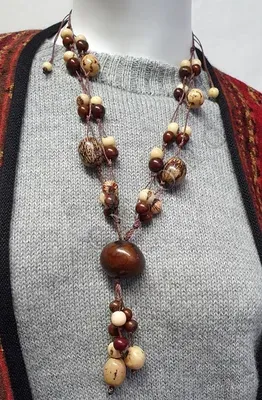 Collier Graines Couleurs Naturelles — Miniature 2