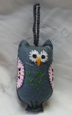 Hibou en Tissu Suspendu — Thumbnail 2
