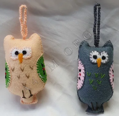 Hibou en Tissu Suspendu