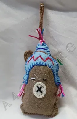 Lama avec Chullo en Tissu Suspendu — Thumbnail 2