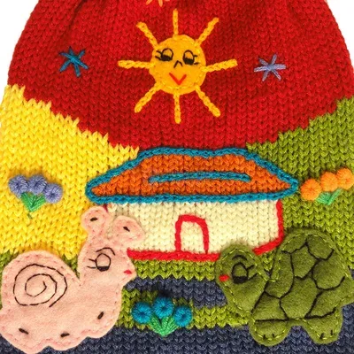 Chullo brodé enfant — Thumbnail 2