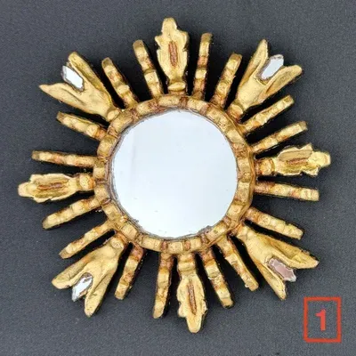 Miroir Soleil Doré 15 cm — Vorschaubild 2
