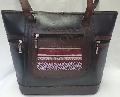Grand Sac à Main Nicole Cuir et Aguayo — Miniature 1