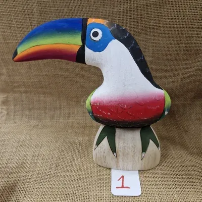Toucan en Balsa 15 cm — Vorschaubild 5