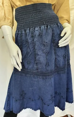 Jupe Smoc Bleu Jean en Coton