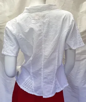 Chemisier Suzy Blanc en Coton — Vorschaubild 2