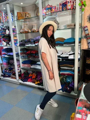 Robe Tatiana Papel Manches Courtes en Coton — Miniature 3