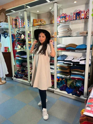Robe Tatiana Papel Manches Courtes en Coton