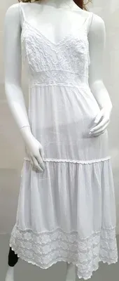 Robe Verano Blanche sans manche coton — Vorschaubild 5