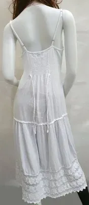 Robe Verano Blanche sans manche coton — Vorschaubild 6