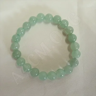 Bracelet Jades Naturelles Rondes