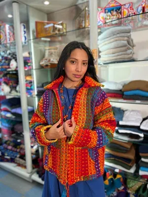 Veste Rafael Multicolore 100% Laine — Thumbnail 2