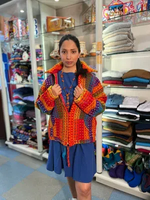 Veste Rafael Multicolore 100% Laine — Thumbnail 6