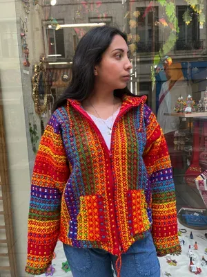 Veste Rafael Multicolore 100% Laine — Thumbnail 7