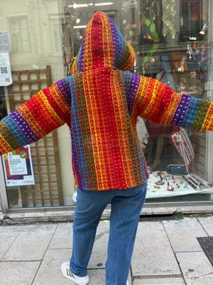 Veste Rafael Multicolore 100% Laine — Thumbnail 10
