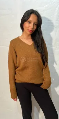 Pull Uni Gregoria Jaune 50% Alpaga — Vorschaubild 2