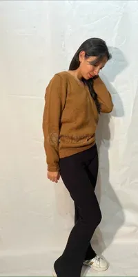 Pull Uni Gregoria Jaune 50% Alpaga — Vorschaubild 1