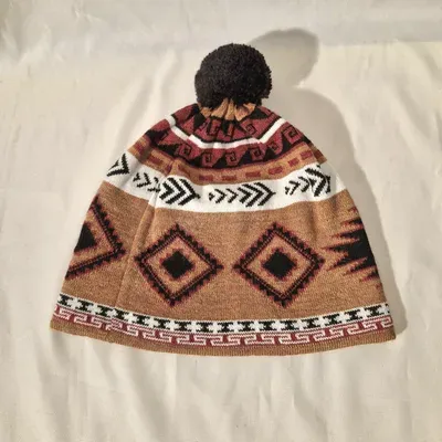 Bonnet Etnico Moutarde 50% Alpaga — Vorschaubild 1