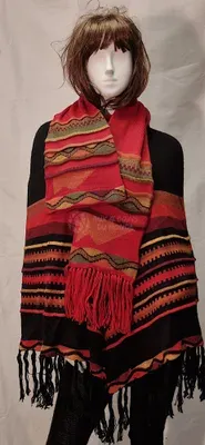 Écharpe-Bonnet Delphina Orange en alpaga — Vorschaubild 2