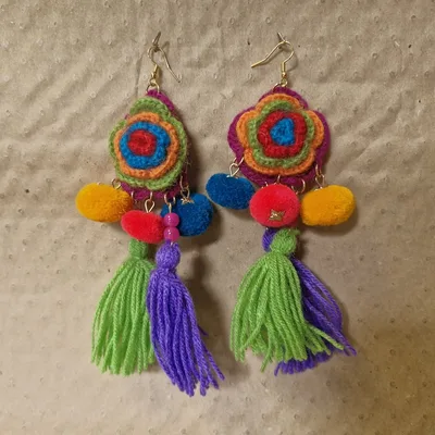 Boucles d'oreilles Traditionnelles du Pérou Lua