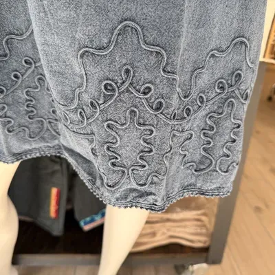Robe Clea Bleu Jean sans manche coton — Thumbnail 2