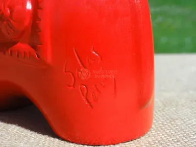 Taureau Décoration Rouge en Céramique — Vorschaubild 4