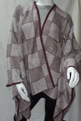 Ruana "Manteau" — Blanc — Miniature 3