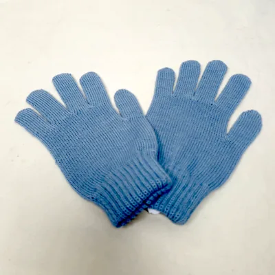 Gants Paula Unis en Alpaga — Bleu