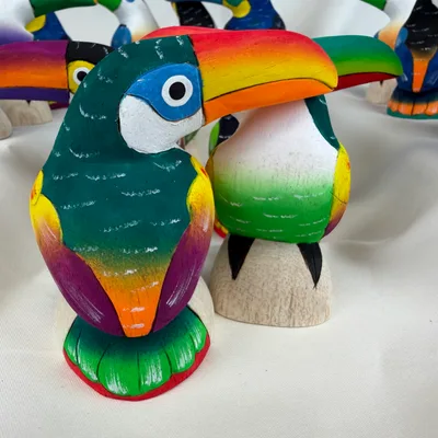 Toucans en Balsa 8 cm — n°3