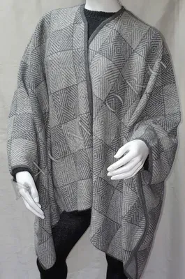 Ruana "Manteau" — Gris — Miniature 3