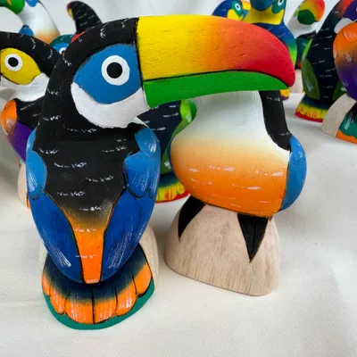 Toucans en Balsa 8 cm — n°5