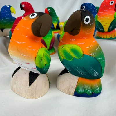 Perroquets en Balsa 8 cm — n°2
