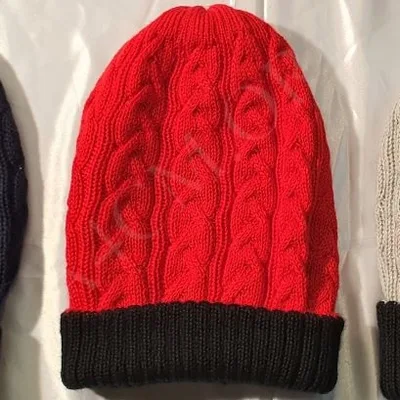 Bonnet Réversible 2 Couleurs en Alpaga